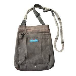 Pre-Owned Vintage Kavu Black Demin Crossbody Bag